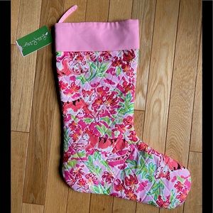Nwt Lilly Pulitzer Christmas (Xmas) Stocking - Call Me Kitty Cat print